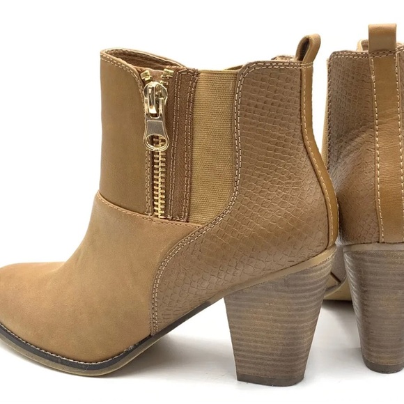 Women’s ALDO pull on ankle boots GYTHA cognac bronze SIZE 9 with original box. - Picture 2 of 12